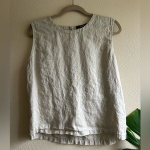Organic Quince Linen Sleeveless Blouse